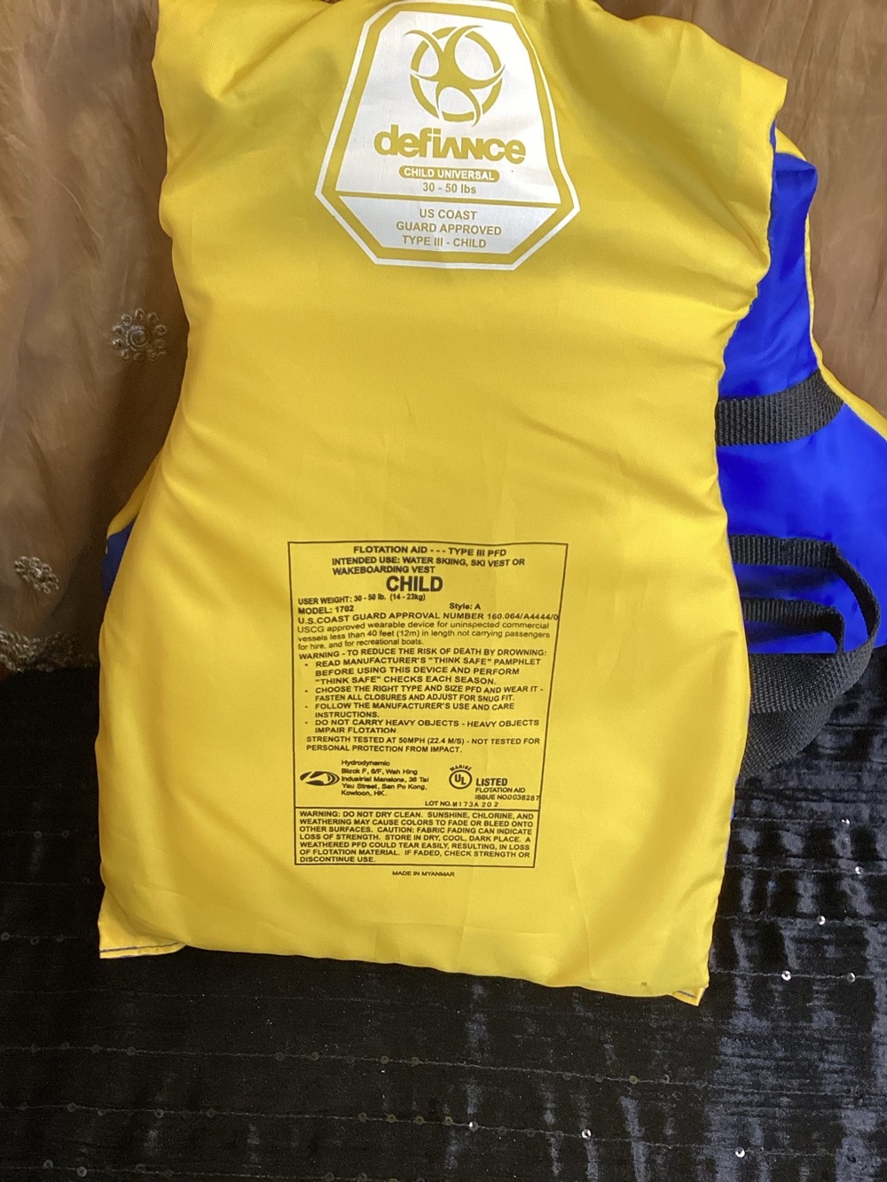 Kids Life Vest Floatation Device Aid (30-50lbs) - Picture 3 of 8